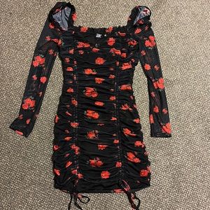 mini deep v neck dress Sexy Deep V Neck Halter Mini Dress Pink Dolphin / M
